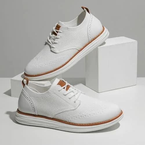 Bruno Marc Men's KnitFlex Mesh Oxfords Sneakers 8 | Breathable Comfort & Lightweight Support thumbnail 9