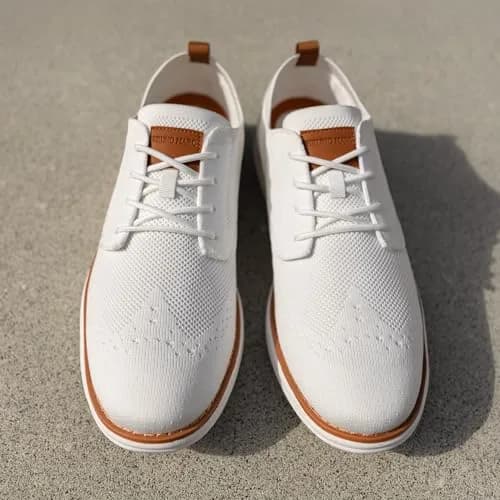 Bruno Marc Men's KnitFlex Mesh Oxfords Sneakers 8 | Breathable Comfort & Lightweight Support thumbnail 3