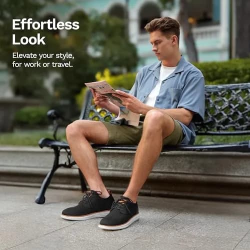 Bruno Marc Men's KnitFlex Mesh Oxford Sneakers,8 | Lightweight Breathable Casual Shoes thumbnail 7