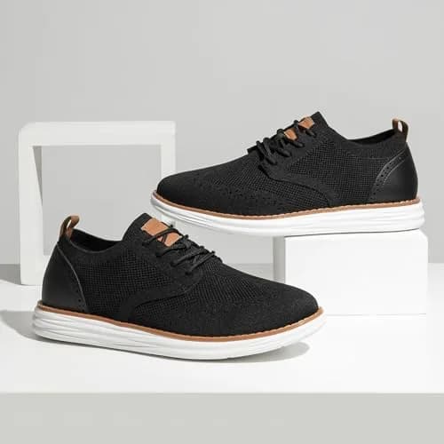 Bruno Marc Men's KnitFlex Mesh Oxford Sneakers,8 | Lightweight Breathable Casual Shoes thumbnail 9