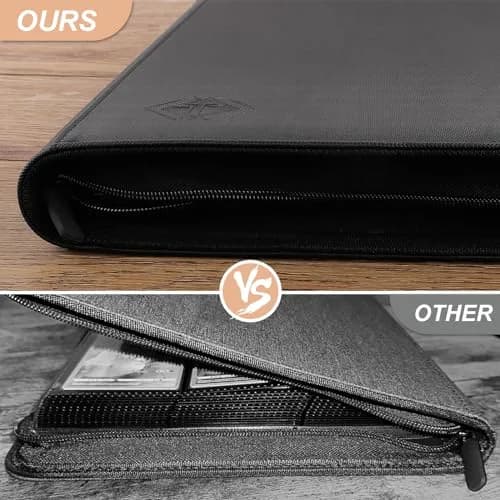 TiopLior Black Card Binder with 432 Side Loading Pockets | Holds Standard 2.5 x 3.5 Inch Cards thumbnail 8