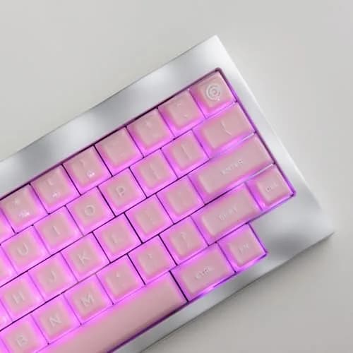 REDQIN Pink Jade Keycaps PBT Double Shot Key for Mechanical Keyboard | Elegant Pastel Design, Wide Compatibility thumbnail 5