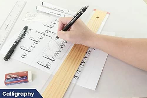 Pacific Arc Ames Lettering Guide 2 Pack | Drafting & Drawing Template for Precise Lines thumbnail 8
