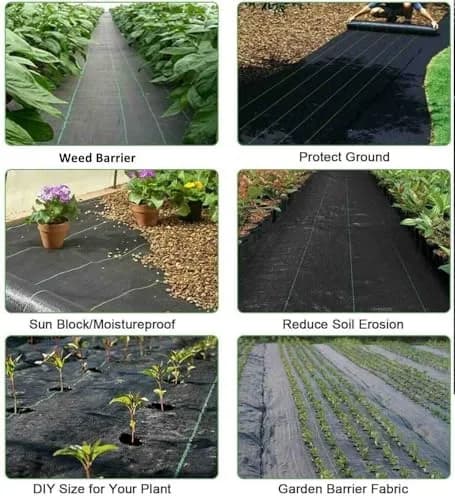 Groweco Heavy Duty Weed Barrier Fabric 6FTX100FT (183cm x 30.5m) | Landscape Fabric for Gardens & Pathways thumbnail 8