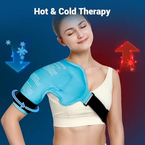 Comfytemp Shoulder Ice Pack Rotator Cuff Cold Therapy Wrap, Small/Medium, 16" x 13.5" | USA-Sourced Pain Relief thumbnail 7