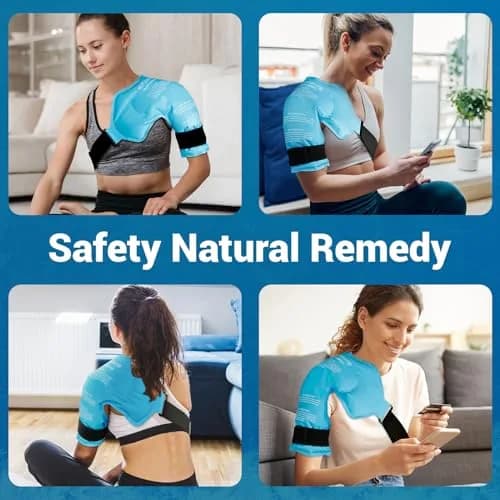 Comfytemp Shoulder Ice Pack Rotator Cuff Cold Therapy Wrap, Small/Medium, 16" x 13.5" | USA-Sourced Pain Relief thumbnail 8