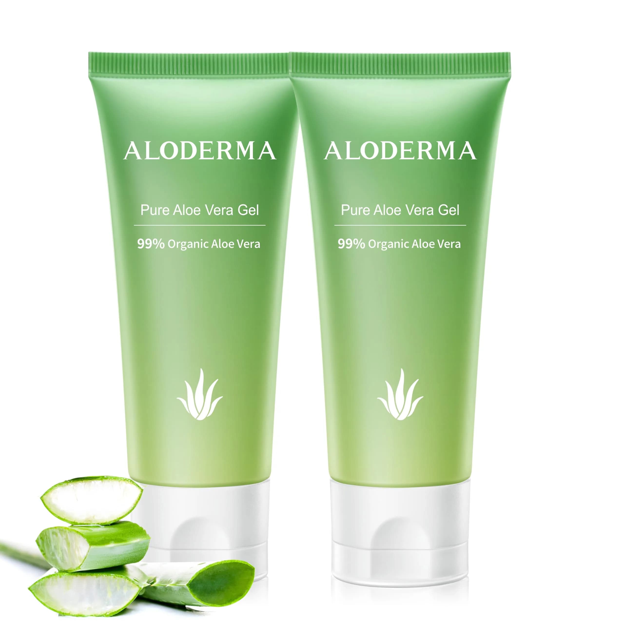Aloderma Aloe Vera Gel 4.02oz | Organic, Hydrating & Soothing for Sensitive Skin — 228ml