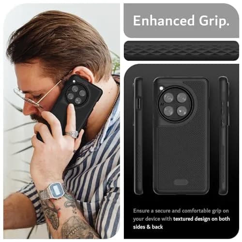 TUDIA MergeGrip Magsafe Phone Case for OnePlus 12 5G 2024 | Military Grade, Drop Tested, Shockproof, Matte Black thumbnail 5