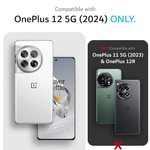 TUDIA MergeGrip Magsafe Compatible Phone Case for OnePlus 12 5G 2024 | Military Grade, Drop Tested, Dual Layer, Shockproof, Anti-Slip, Heavy Duty & Protector Cover - Green Lily thumbnail 2