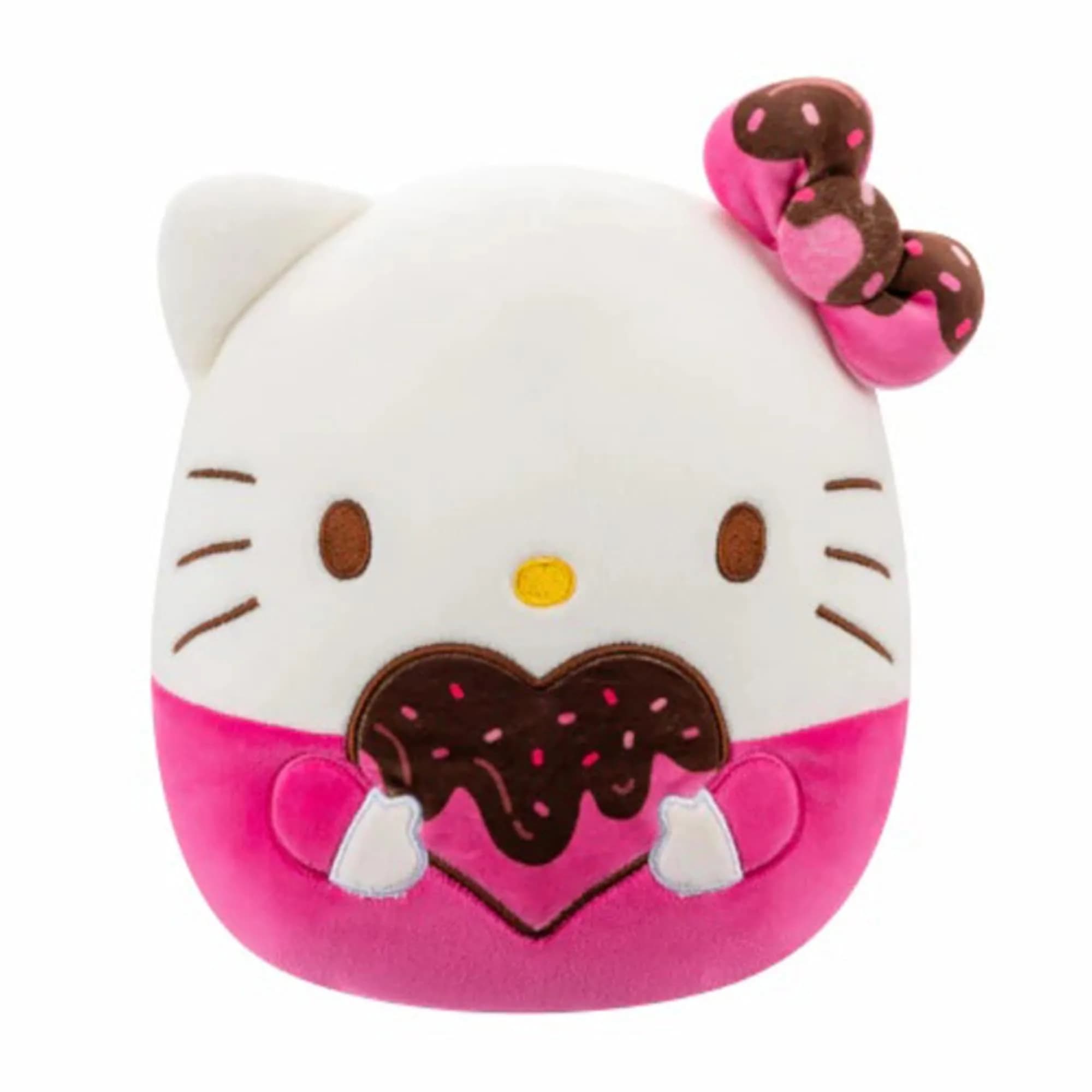 Squishmallows Sanrio Valentine 8" Chocolate Hello Kitty Plush Toy | Collectible Soft & Squishy Friend - main product image
