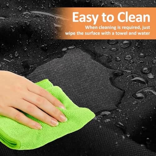 Blackhoso Heavy Duty Grill Cover for Weber Q2000-Q3200 Grills, 57"L x 22.5"W x 39"H | Waterproof, UV Resistant, Windproof thumbnail 7