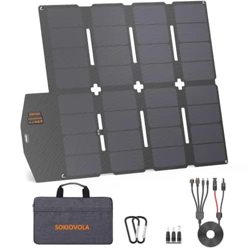 SOKIOVOLA 100W Foldable Solar Panel 18V | High-Efficiency ETFE Portable Charger for RVs & Outdoor Use thumbnail 1