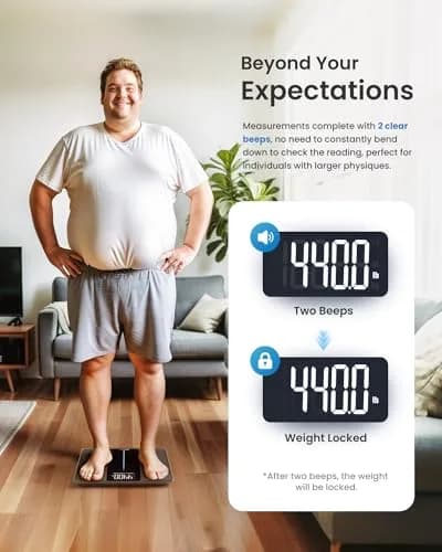 RENPHO 550lb Digital Body Weight Scale with Large LED Display & Extra-Wide Platform thumbnail 6