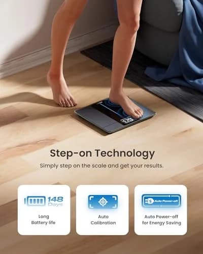 RENPHO 550lb Digital Body Weight Scale with Large LED Display & Extra-Wide Platform thumbnail 7