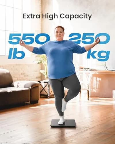 RENPHO 550lb Digital Body Weight Scale with Large LED Display & Extra-Wide Platform thumbnail 3