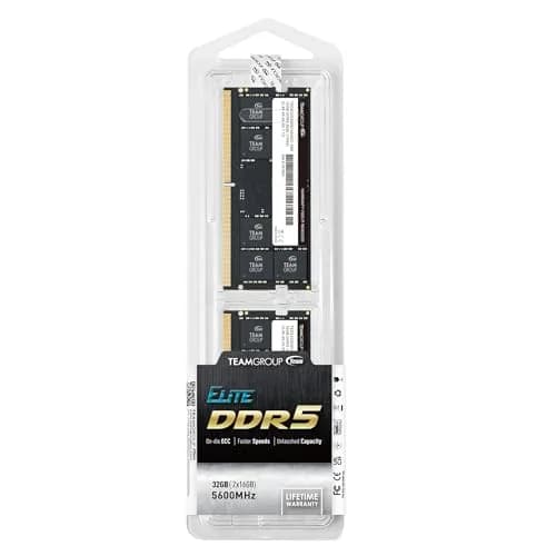 TEAMGROUP Elite DDR5 16GB (2x8GB) 5600MHz SODIMM Laptop RAM | 1.1V Low Voltage thumbnail 8