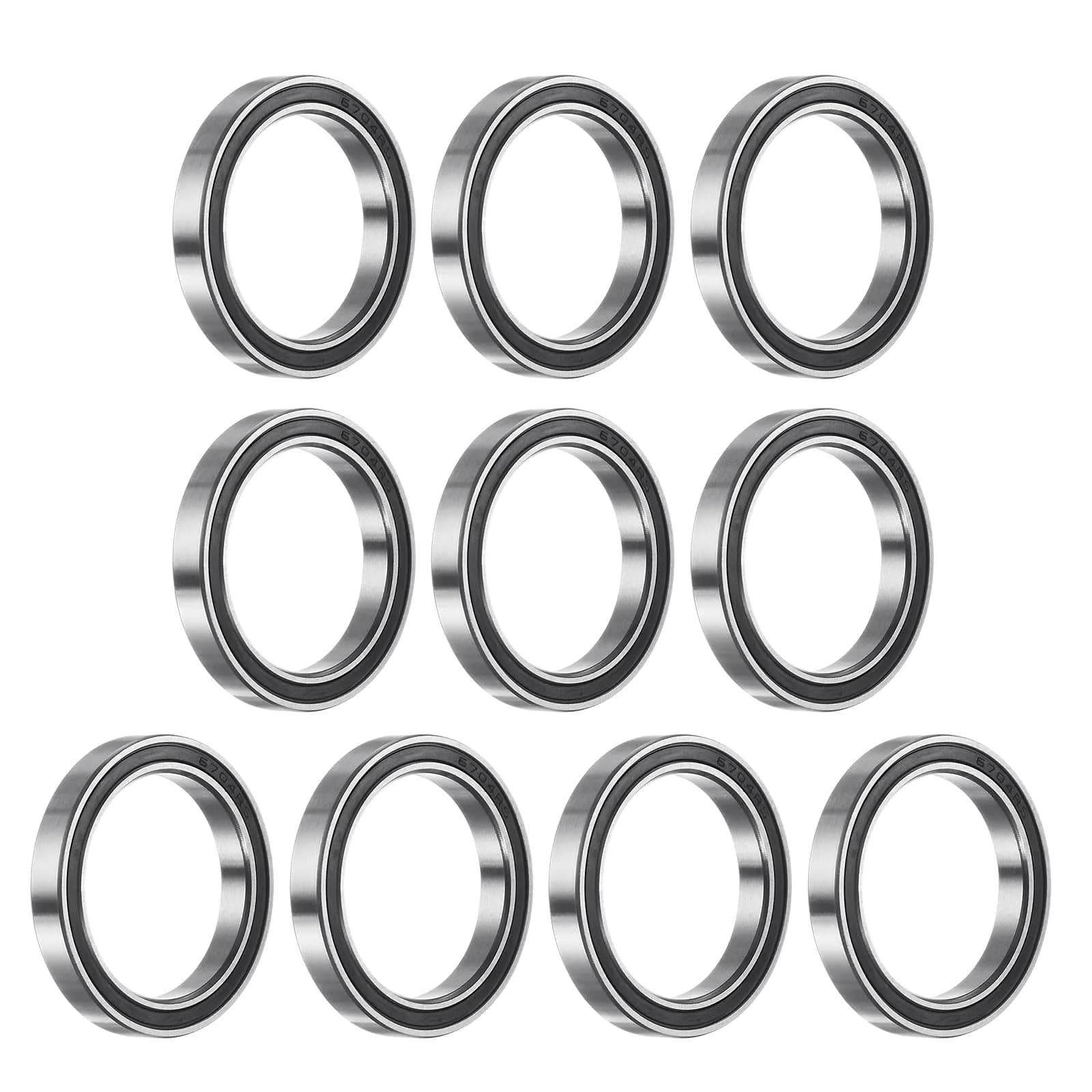 uxcell Deep Groove Ball Bearing 20mm x 27mm x 4mm | Double Sealed Chrome Steel Support - main product image