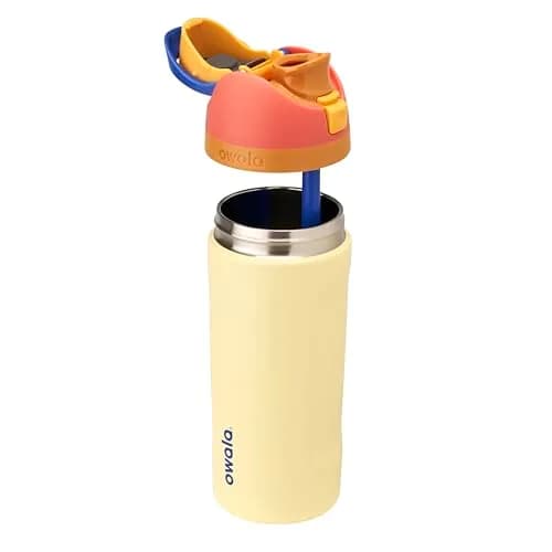 Owala FreeSip Kids Stainless Steel Water Bottle 16 oz (473 mL) Misty Horizon | Leakproof & Insulated for Active Kids thumbnail 6