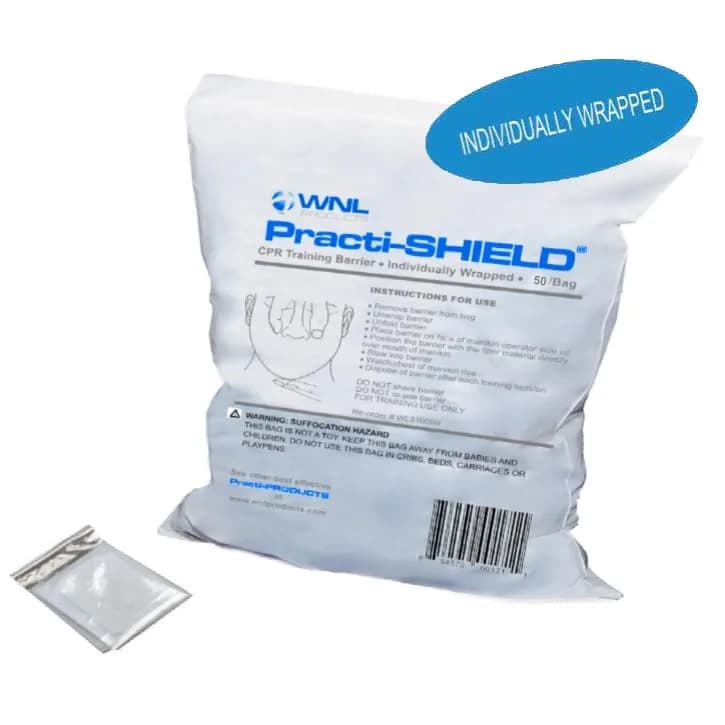 WNL Products WL3150IW CPR Manikin Shields, 50 Individually Wrapped thumbnail 5