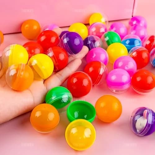 AUEAR 500 Pack Colorful Small Round Capsules 1.1 Inch Vending Machine Containers | Bulk Vending Machine Parts thumbnail 6