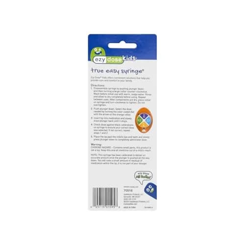 EZY DOSE Kids Oral Syringe & Medicine Dispenser with Brush 10 mL (0.34 Fl Oz) | Accurate Mess-Free Dosing thumbnail 6