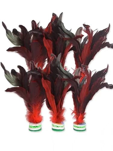 Baitaihem Colorful Kick Shuttlecock Type-B 6 Pack | Chinese Jianzi Foot Sport for Outdoors thumbnail 1