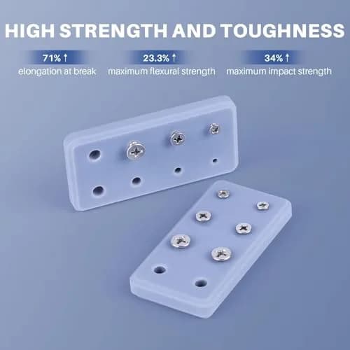 ELEGOO ABS-Like 3.0 Resin Grey 2000g (4.4 lb) | High Strength & Toughness for 405nm SLA/DLP/LCD Printers thumbnail 5