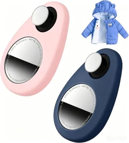 zonsiton Hidden Airtag Holder for Kids 2 Pack Silicone Case with Safety Pins | Anti-Removal GPS Tracker Case for Children, Pets, Backpacks thumbnail 1