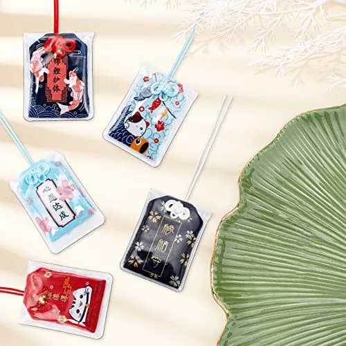 WEBEEDY 16 Pieces Japanese Omamori Amulet for Safe Travel & Luck | Blessing & Success Charm thumbnail 5