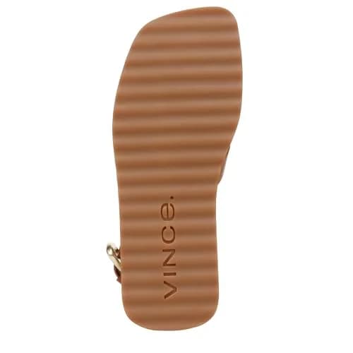 Vince Samuela Ankle Strap Sandals Sequoia Brown Leather 6 M | Flat Lug-Sole Casual Footwear thumbnail 4