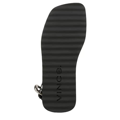 Vince Samuela Ankle Strap Sandals Black Leather 6 M | Flat Lug-Sole Casual Footwear thumbnail 6
