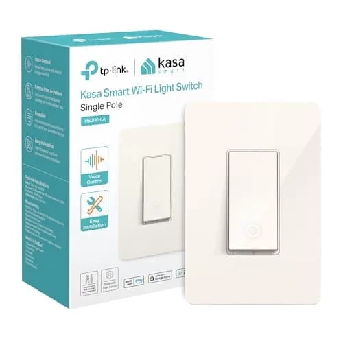 Kasa Smart Light Switch, Single Pole, Need Neutral Wire | Wi-Fi, Alexa & Google Compatible thumbnail 1