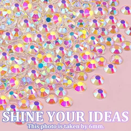 TINKRSTUFF Resin Jelly Rhinestones 16,000 pcs | AB Flatback Gems for Nail Art & Crafts thumbnail 8