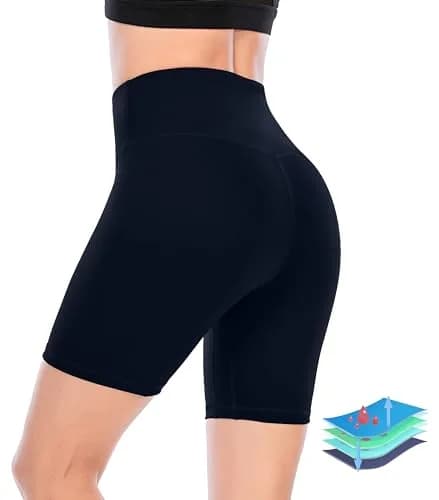 Leovqn Period Swimwear Boyshorts Blue Small | Leakproof UV 50+ for Indian Waters thumbnail 1