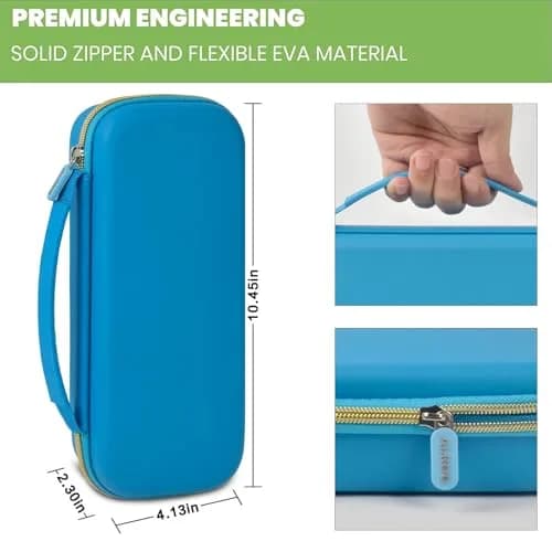 ALKOO Sky Blue Stethoscope Carrying Case with Internal Mesh Pockets & Elastic Slots | Professional Healthcare Organizer thumbnail 4