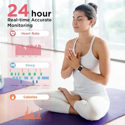 Motorola Moto Watch 70 - Health & Fitness Bluetooth Smartwatch 1.69" LCD Rose Gold | Advanced Health Features thumbnail 5