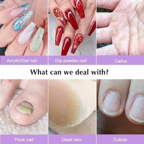 COSLUS C40 Electric Nail Drill Machine Golden | Professional Acrylic Gel Dip Powder Nails, Portable Manicure Pedicure Tools thumbnail 3