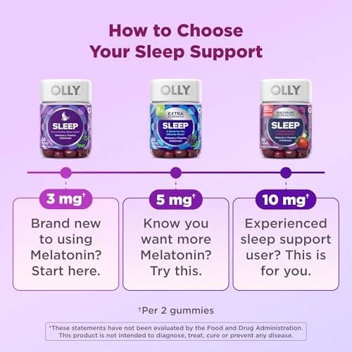 OLLY Sleep Support Gummy Supplement, 3 mg Melatonin, L-Theanine - 90 Count | Supports Healthy Sleep Cycle thumbnail 5