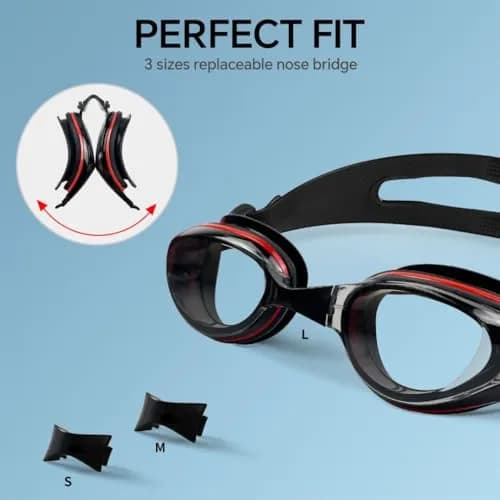 AIKOTOO Shortsighted Swimming Goggles -4.0 | Anti-Fog & UV Protection for Adults & Youth thumbnail 4