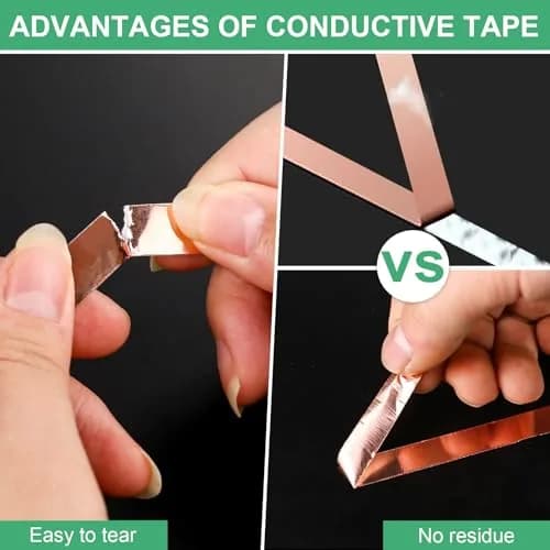 LOVIMAG Copper Foil Tape 4 Sizes (0.2-0.4 Inch) x 72.6FT | High Conductivity for Electronics & Crafts thumbnail 5