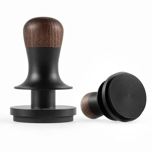 MHW-3BOMBER 53.35mm Espresso Coffee Tamper with Three Spring Loaded Calibrated Espresso Tamper 30lbs | Titanium Coating Black thumbnail 1