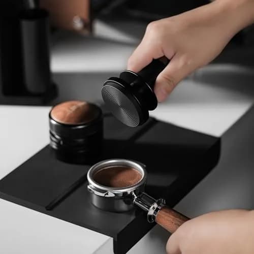 MHW-3BOMBER 53.35mm Espresso Coffee Tamper with Three Spring Loaded Calibrated Espresso Tamper 30lbs | Titanium Coating Black thumbnail 7