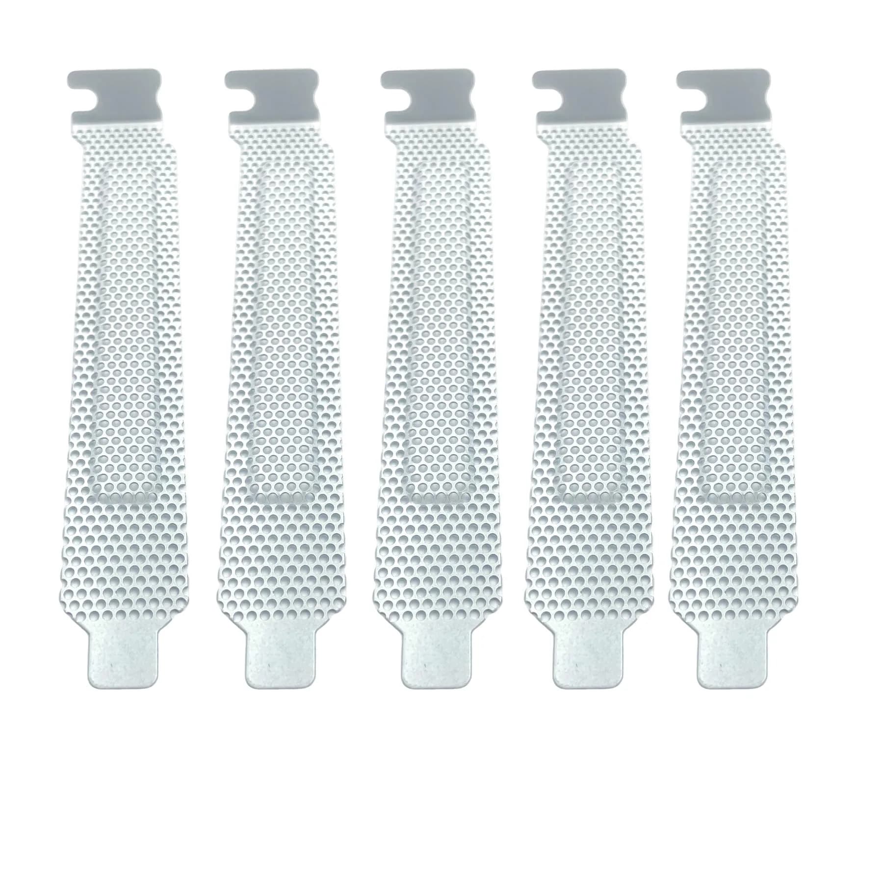 daier White PCI Slot Covers 10PCS | Dust Filter Bracket for Computer Cases with Heat Dissipation - main product image