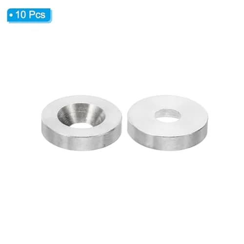 PATIKIL M4 Finish Countersunk Washer, 10pcs 14mm Dia. 3mm Tall | Solid Stainless Steel for Construction thumbnail 3
