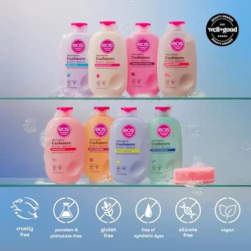 eos Cashmere Body Wash – Strawberry Dreams, Moisturizing Gel Formula 473ml (16 fl oz) | Gentle & Hydrating for Sensitive Skin thumbnail 8