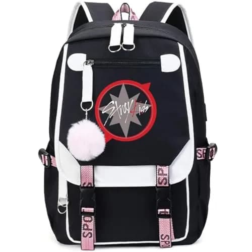 eTel Like Stray Kids Backpack Merch, 11.4 x 6.3 x 18.1in | Casual Book Bag with Laptop Compartment thumbnail 1