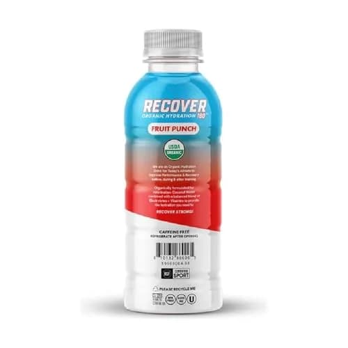 RECOV3R 180 Organic Fruit Punch Hydration Drink 16.9 Fl Oz | Organic Water & Fruit Punch for Indian Consumers thumbnail 4