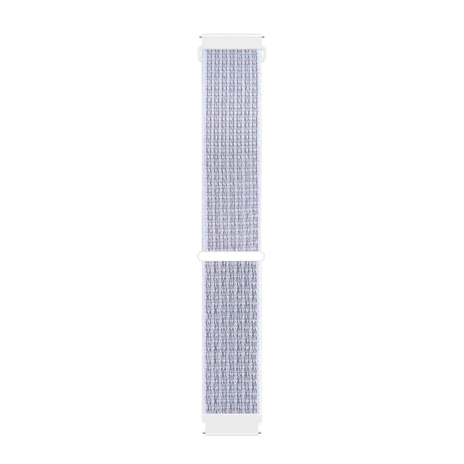 BlackPro Compatible with Coros Pace 3/Apex 2 Pro/Apex Pro/Apex 46mm Watch Band, Hook&Loop Nylon Breathable Sport Strap for Men Women Reflective White