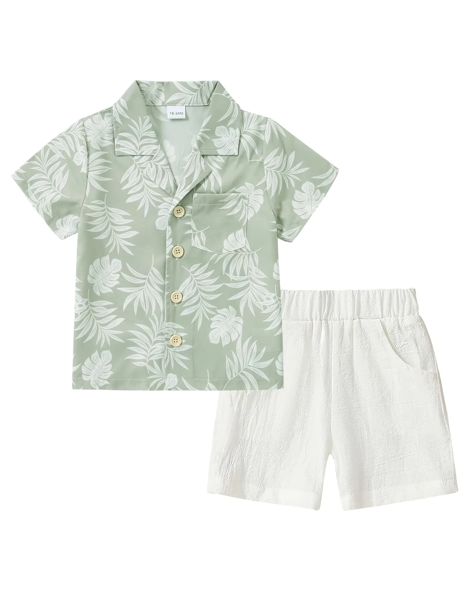 YALLET Toddler Boy Clothes Summer Outfits 4-5T | Casual Beach Style for Boys - main product image