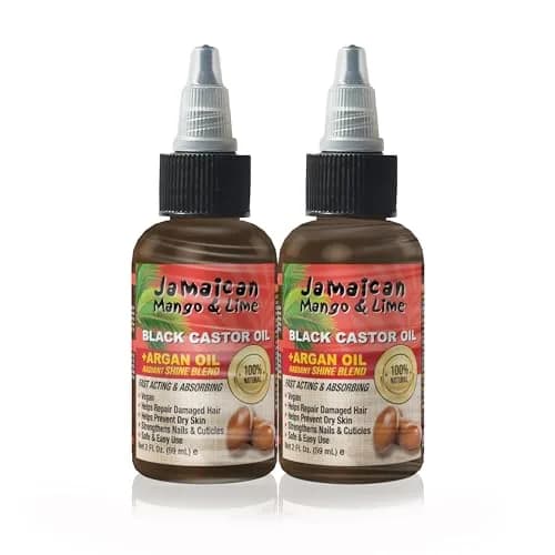Jamaican Mango & Lime Black Castor & Argan Oil 2 fl oz | Strength & Shine for Natural Hair thumbnail 1